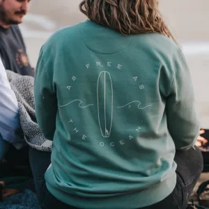 As Free As The Ocean Organic Sweatshirt