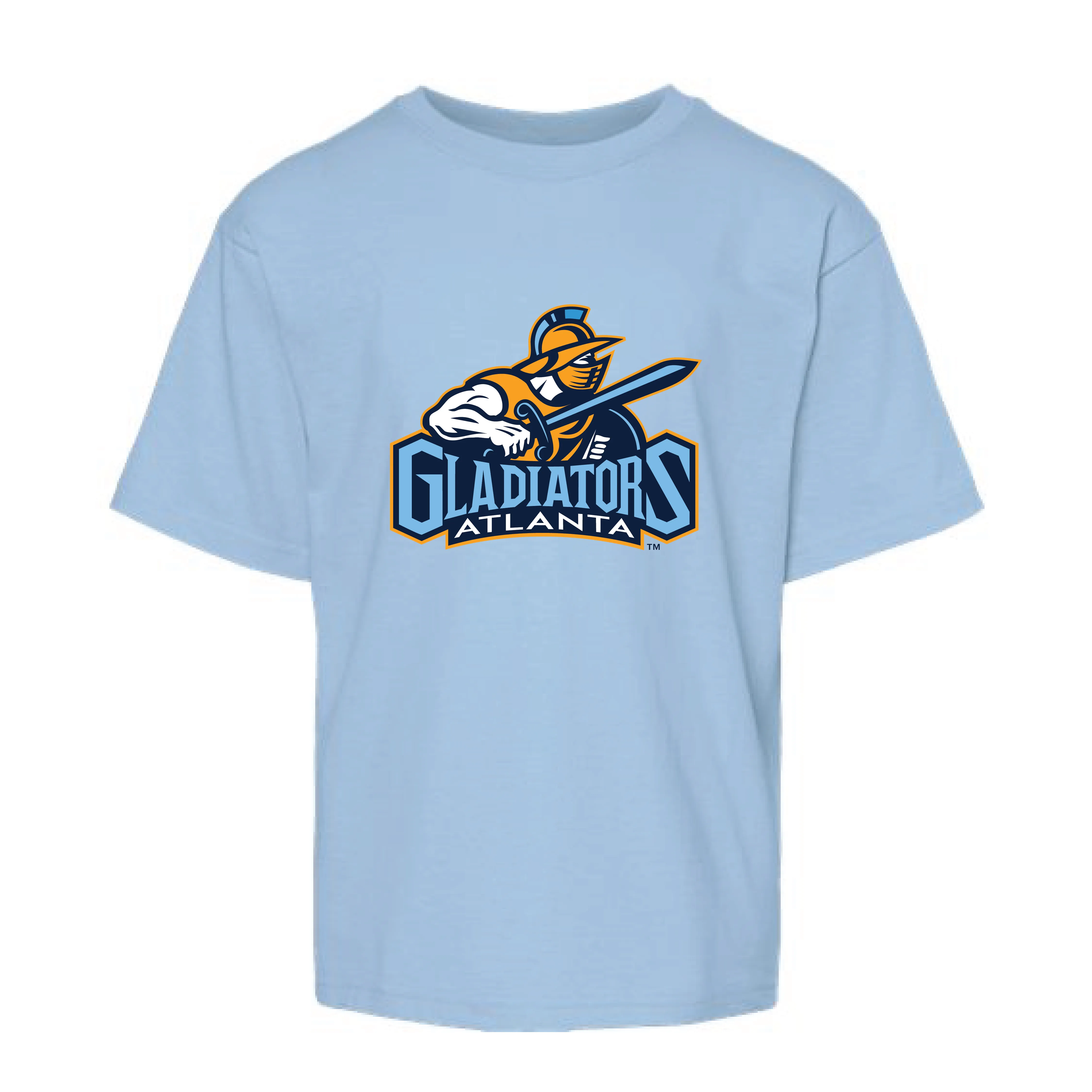 Atlanta Gladiators Youth Light Blue Primary Logo Soft Touch T-Shirt