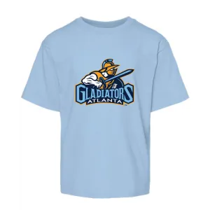 Atlanta Gladiators Youth Light Blue Primary Logo Soft Touch T-Shirt