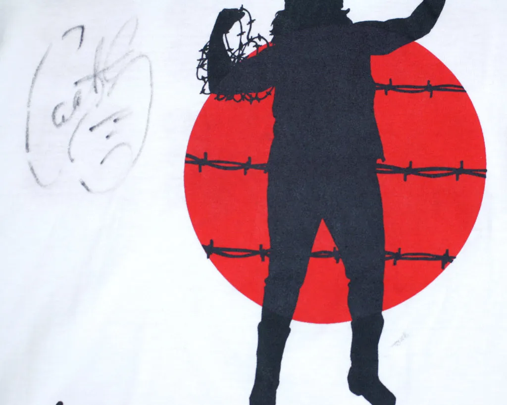 CACTUS JACK BORN TO BE WIRED *SIGNED* WHITE SHIRT LG