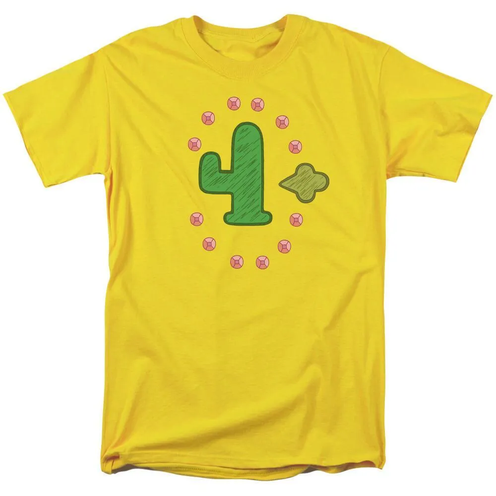 Clarence Freedom Cactus Adult Yellow T-Shirt