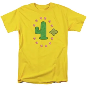Clarence Freedom Cactus Adult Yellow T-Shirt