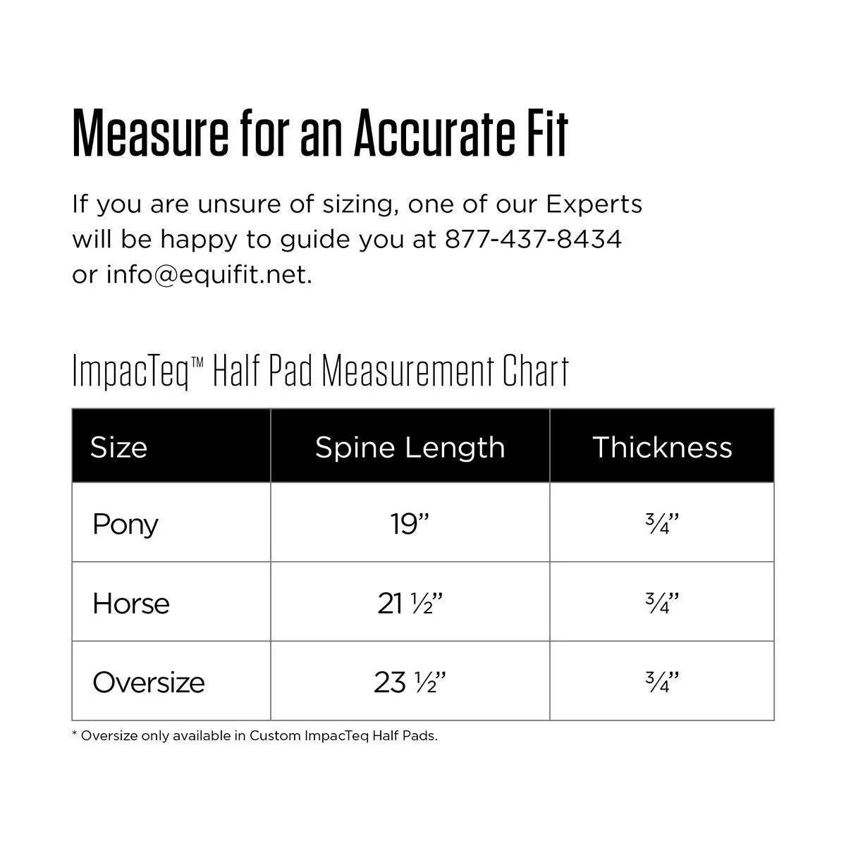 EquiFit UltraWool™ Thin ImpacTeq® Half Pad