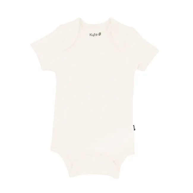 Kyte Baby Short Sleeve Bodysuit in Ecru