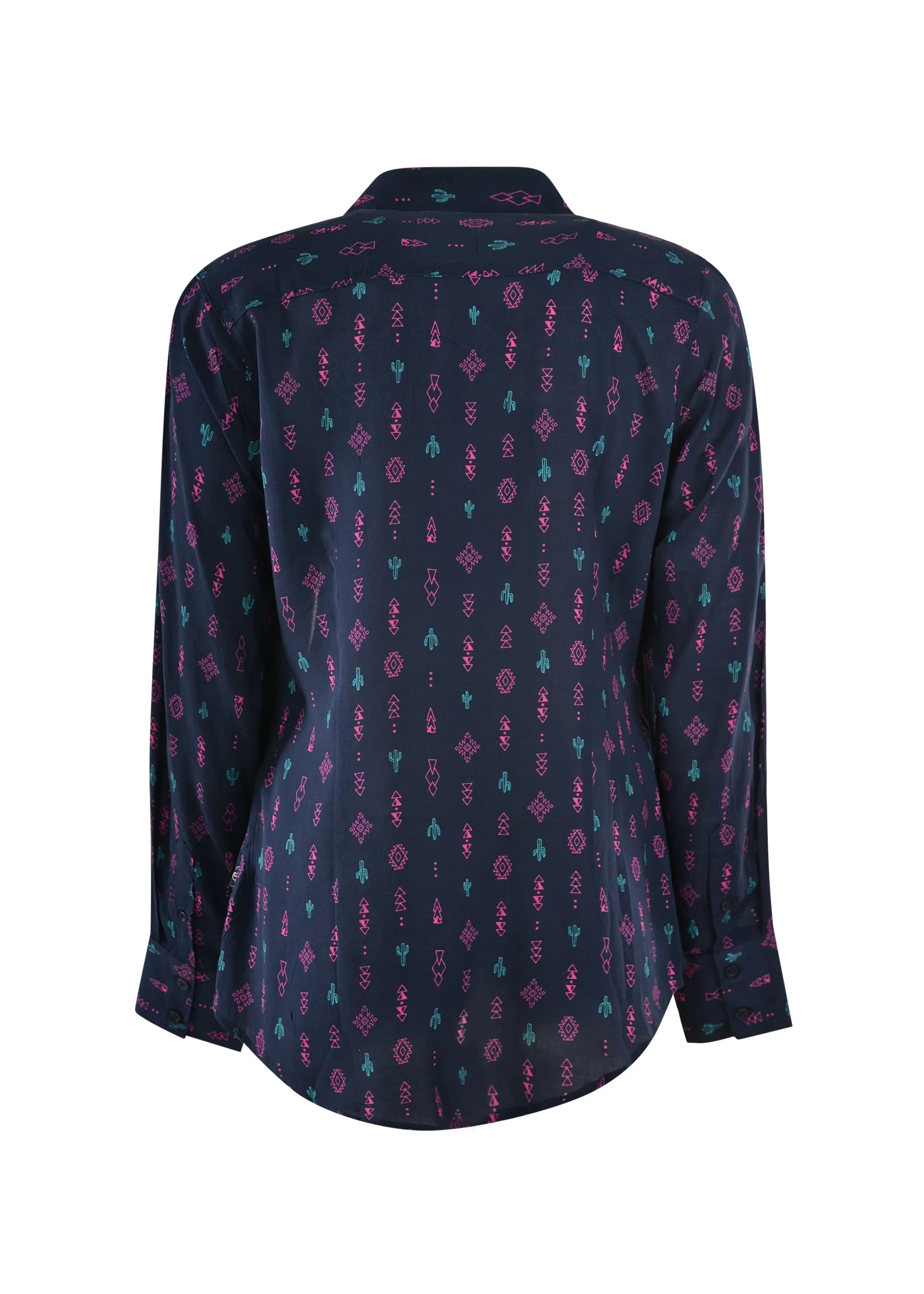 Ladies Pure Western Clara Print L/Sleeve Shirt