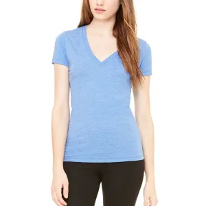 Ladies' Tri-blend S/S Deep V-Neck T-Shirt