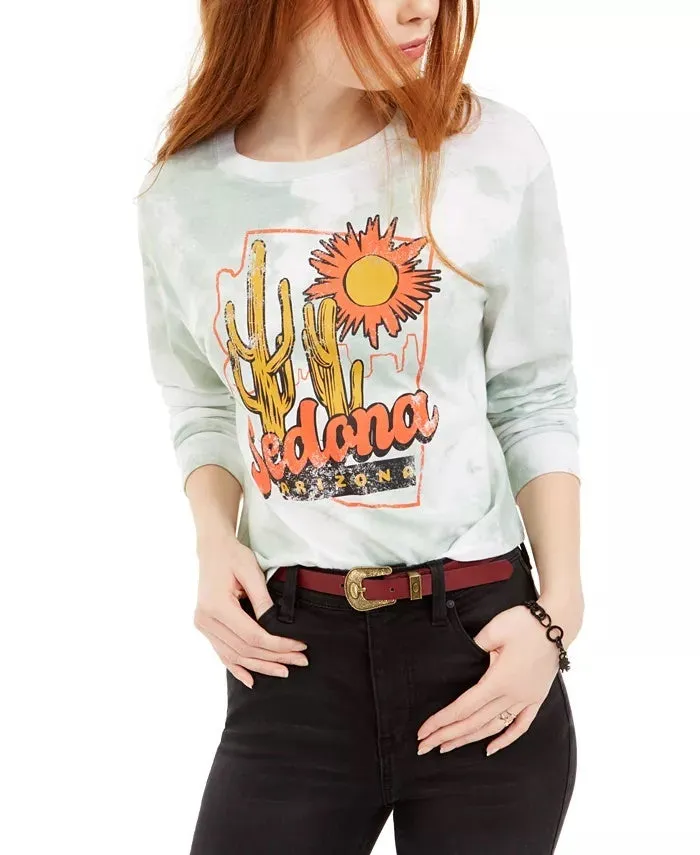 Love Tribe Juniors' Sedona Graphic T-Shirt Green Size Large