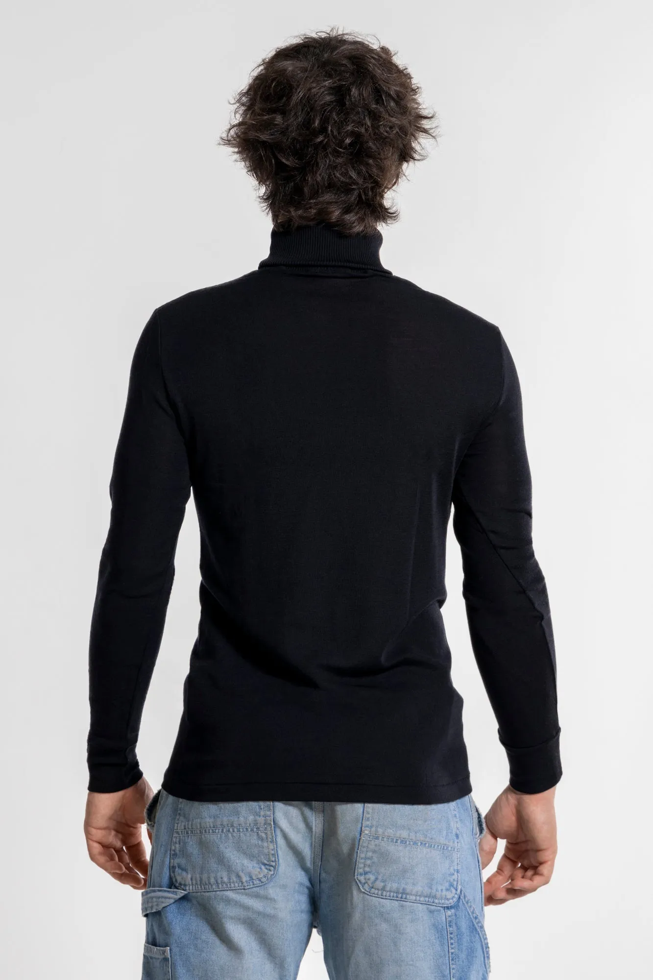 Men's turtleneck in wool and silk 629