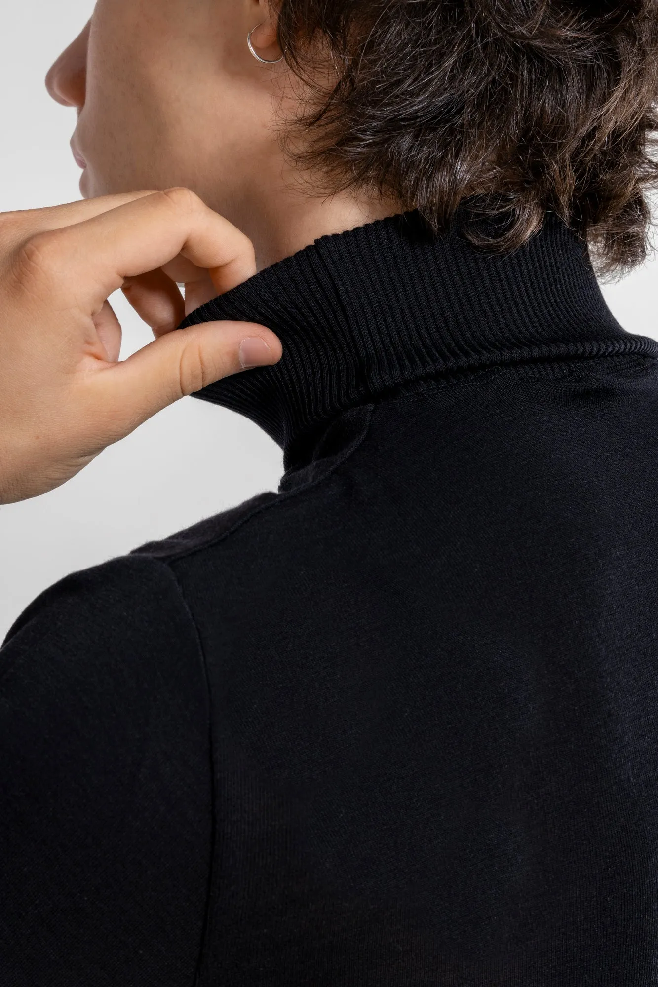 Men's turtleneck in wool and silk 629