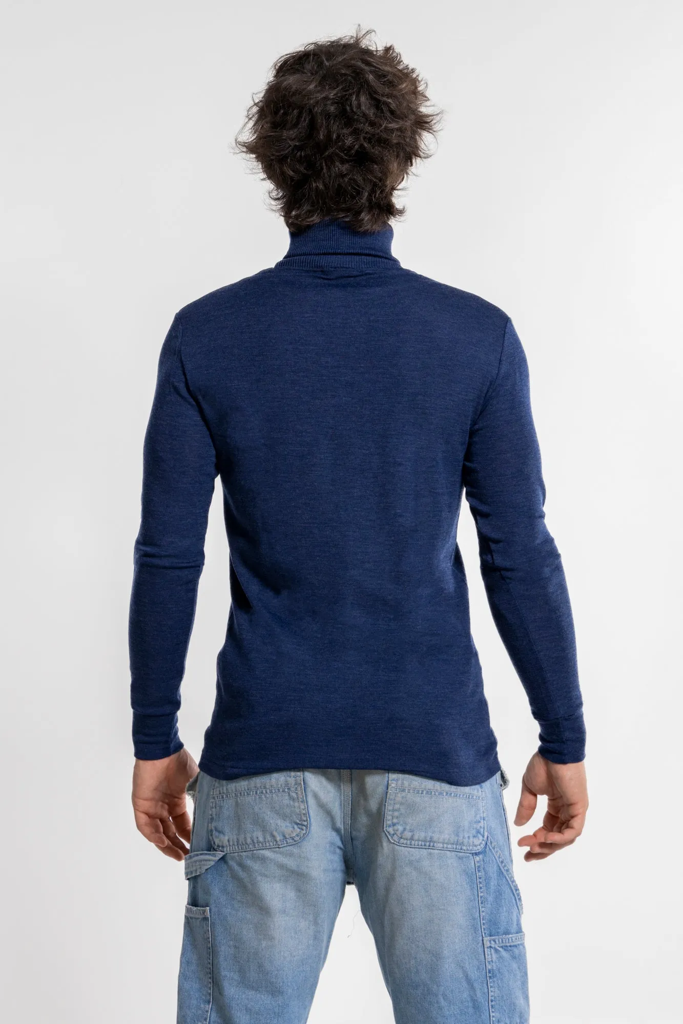 Men's turtleneck in wool and silk 629