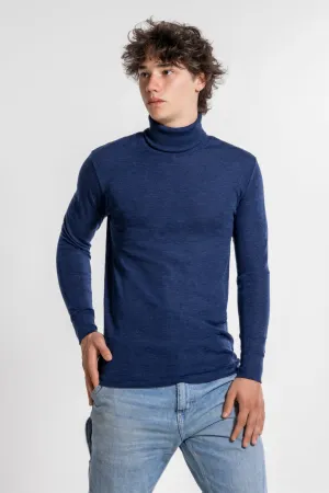 Men's turtleneck in wool and silk 629