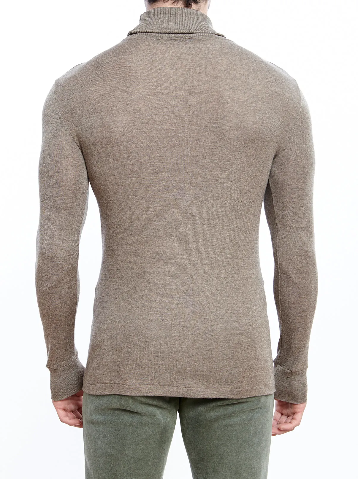 Men's turtleneck in wool and silk 629