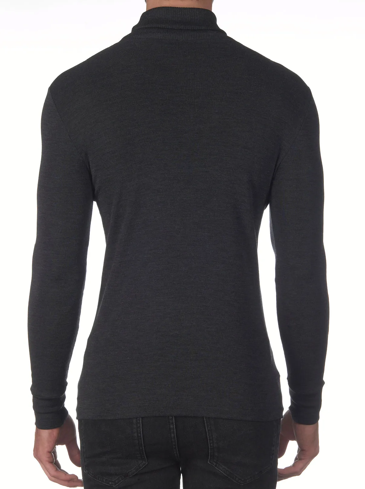 Men's turtleneck in wool and silk 629
