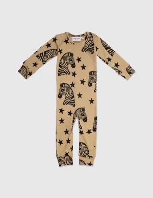 MINI RODINI Bodysuit Black Zebras