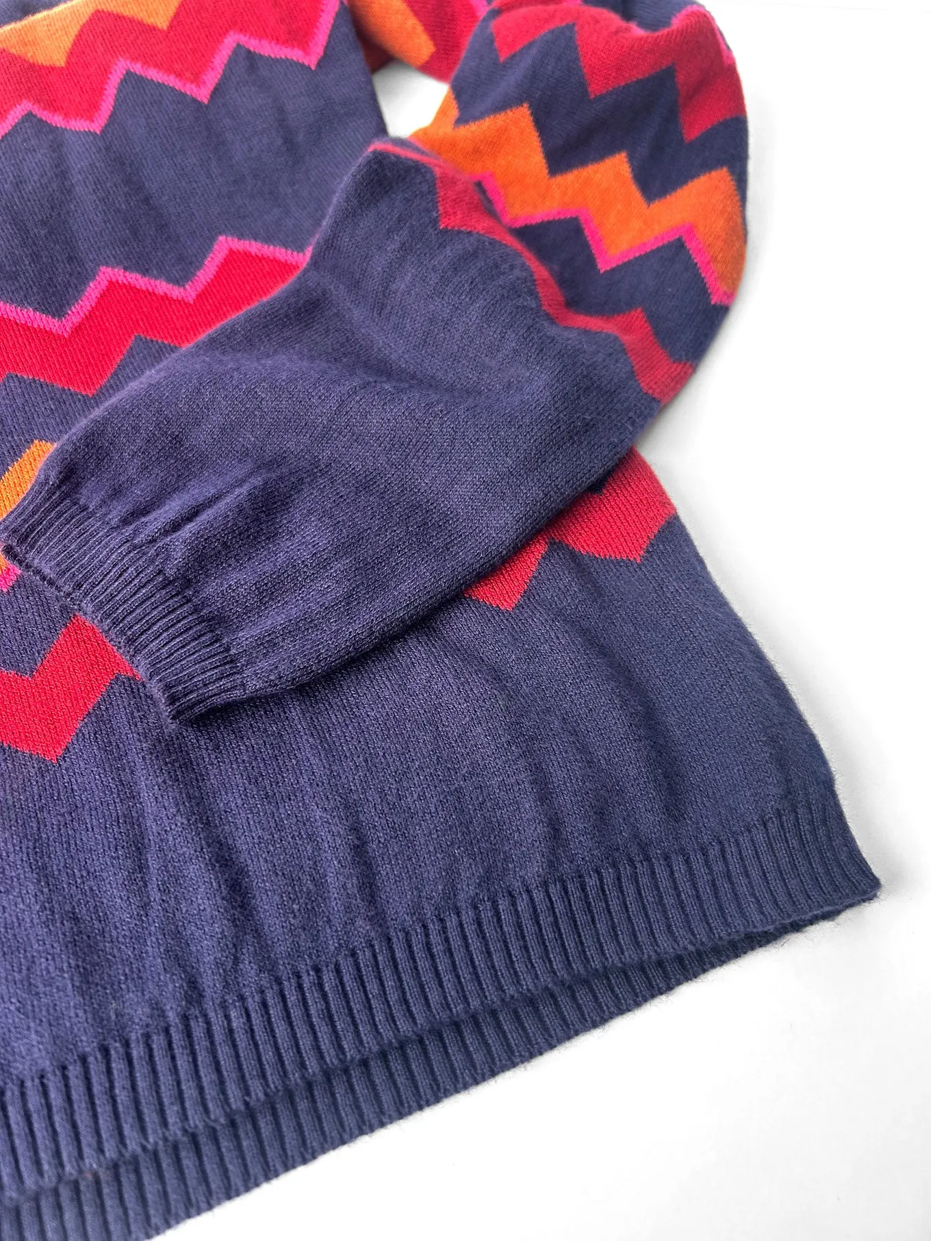 MISTY TOP - Chevron Blue