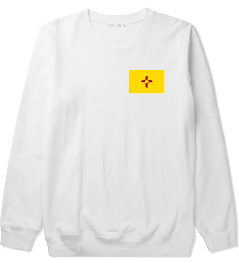New Mexico State Flag NM Chest Mens Crewneck Sweatshirt
