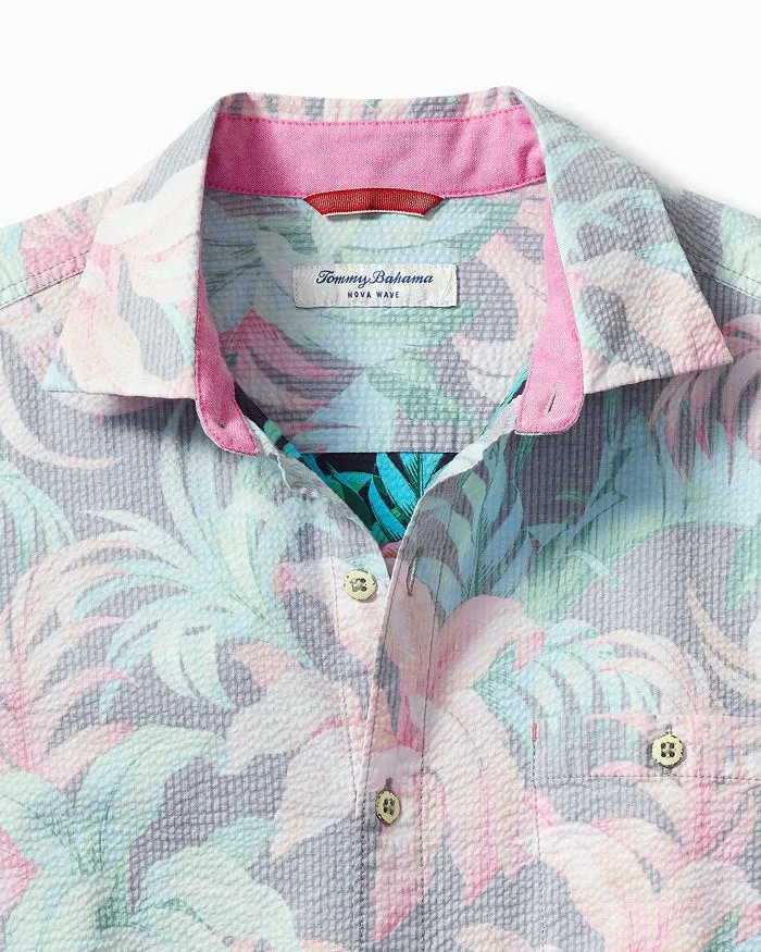 Nova Wave Midnight Tropics Short-Sleeve Shirt in Black by Tommy Bahama