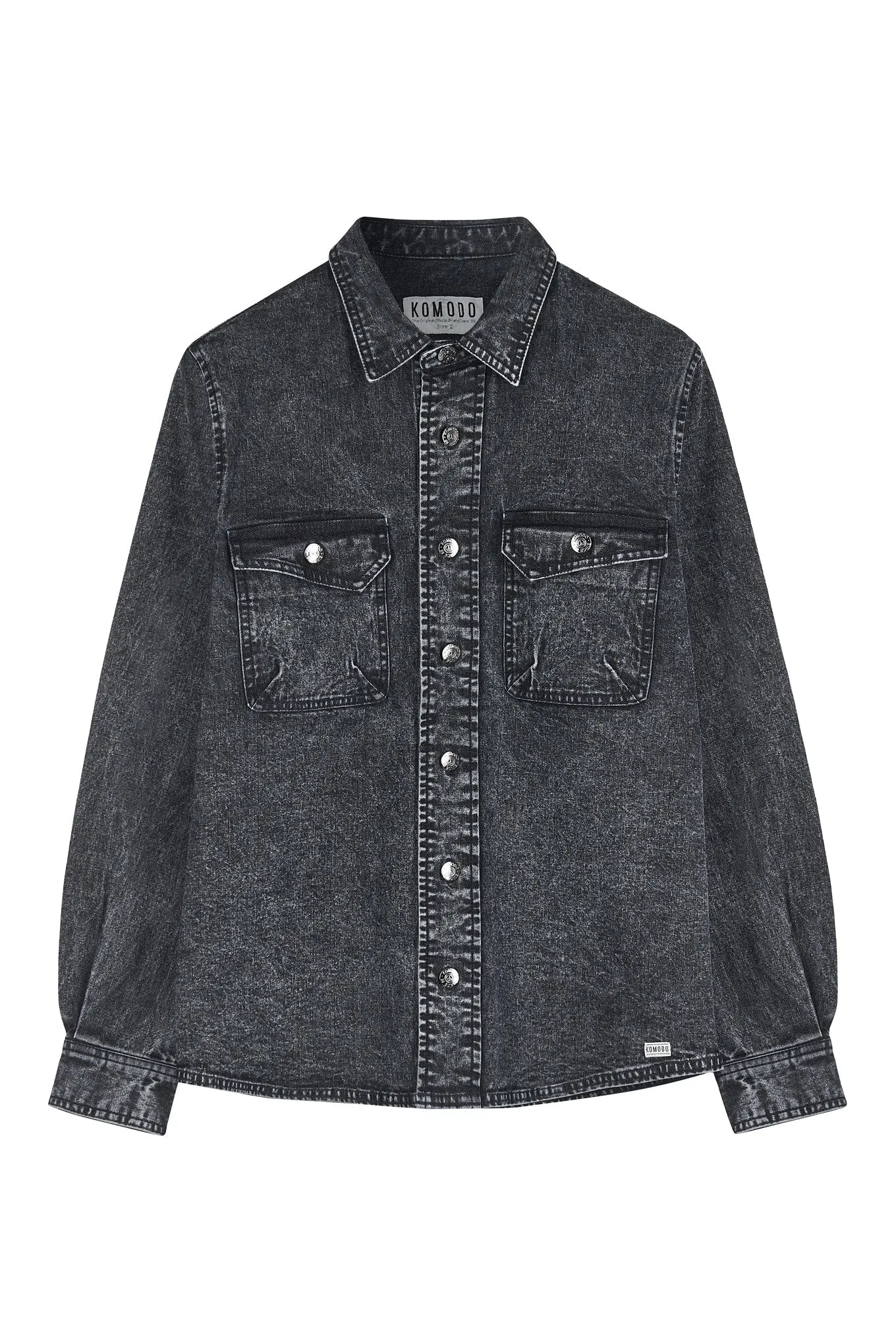 OSCAR - Organic Cotton Overshirt Washed Grey