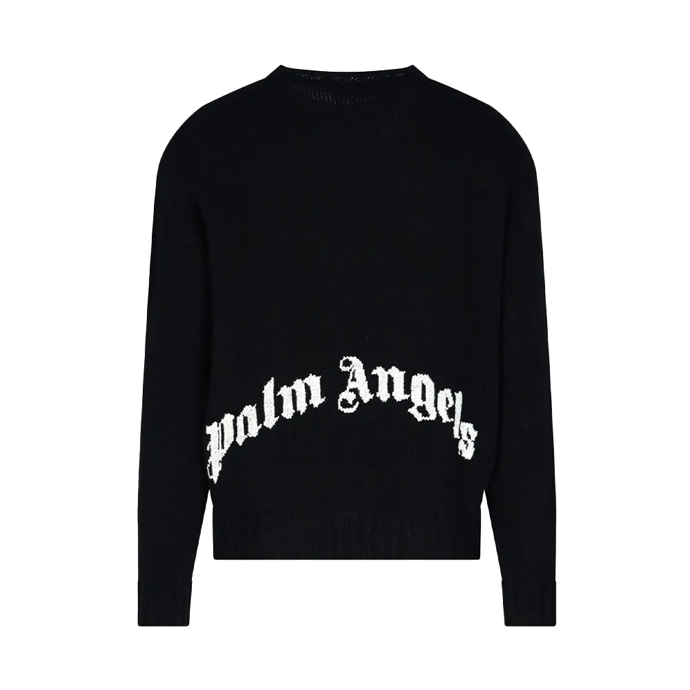 Palm Angels Logo Intarsia Jumper