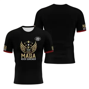Personalized MAGA T-Shirt, Custom Trump Short Shirt, Breathable Support Tee for Trump