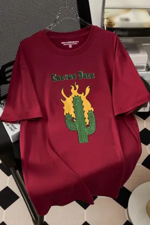 Polo Republica Cactus Jack Printed Crew Neck Tee Shirt