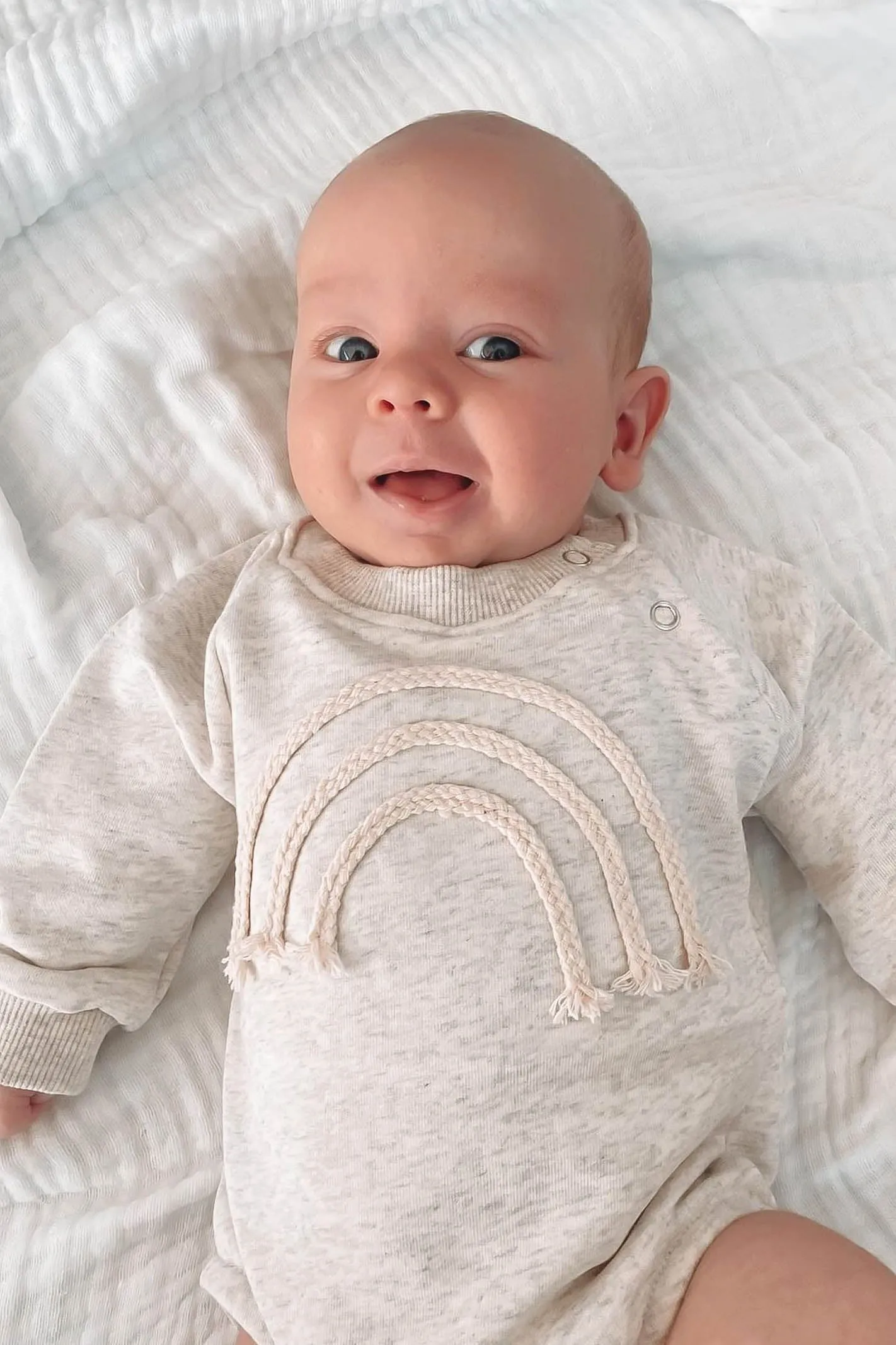 RAINBOW LOVE BODYSUIT / BEIGE