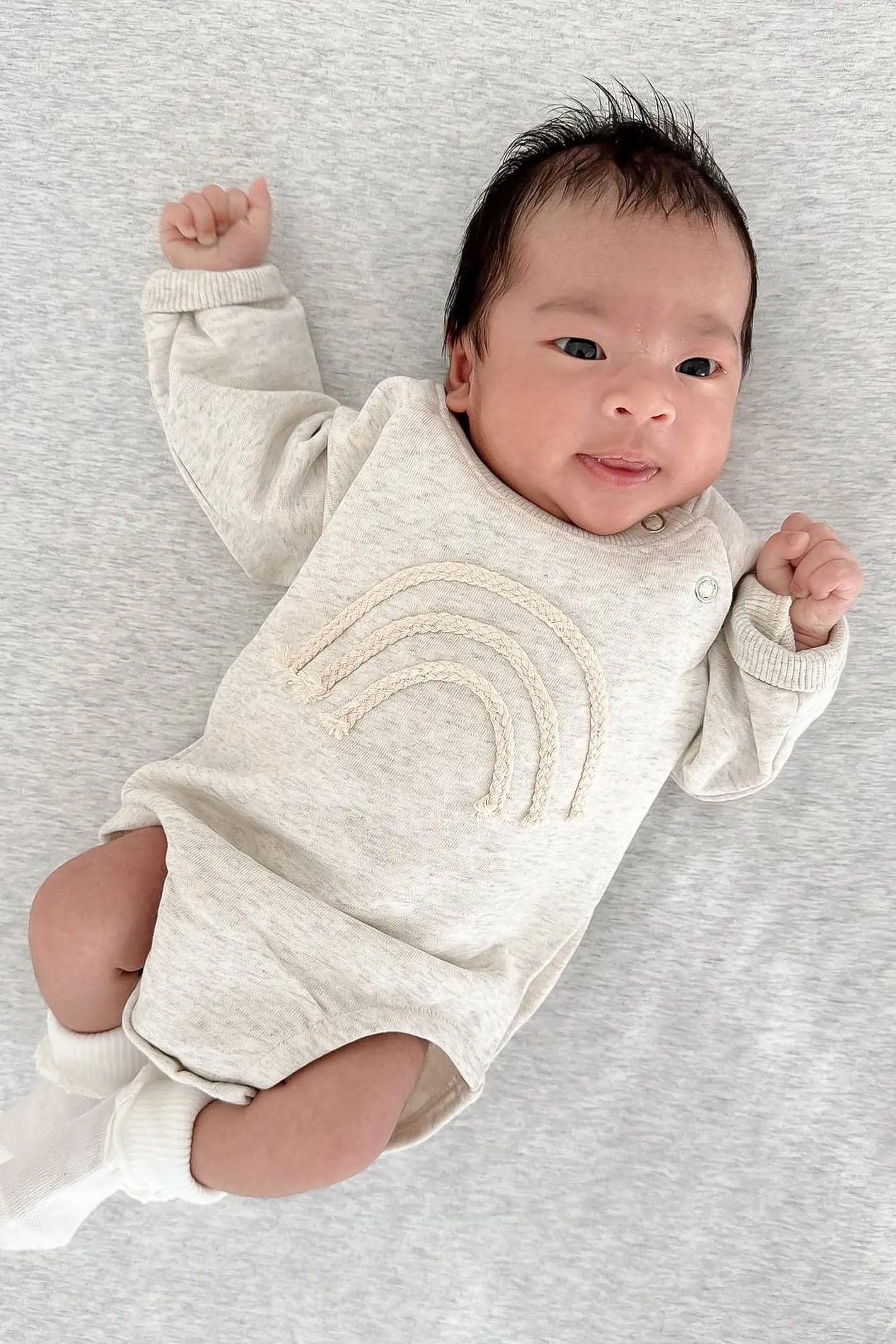 RAINBOW LOVE BODYSUIT / BEIGE