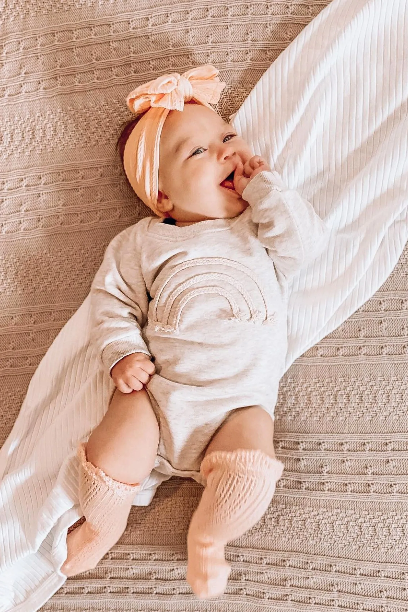 RAINBOW LOVE BODYSUIT / BEIGE