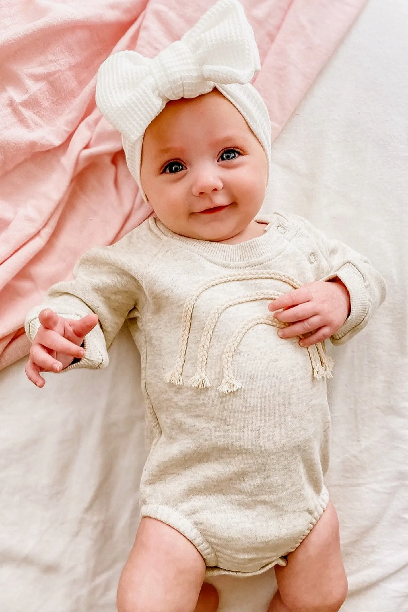 RAINBOW LOVE BODYSUIT / BEIGE