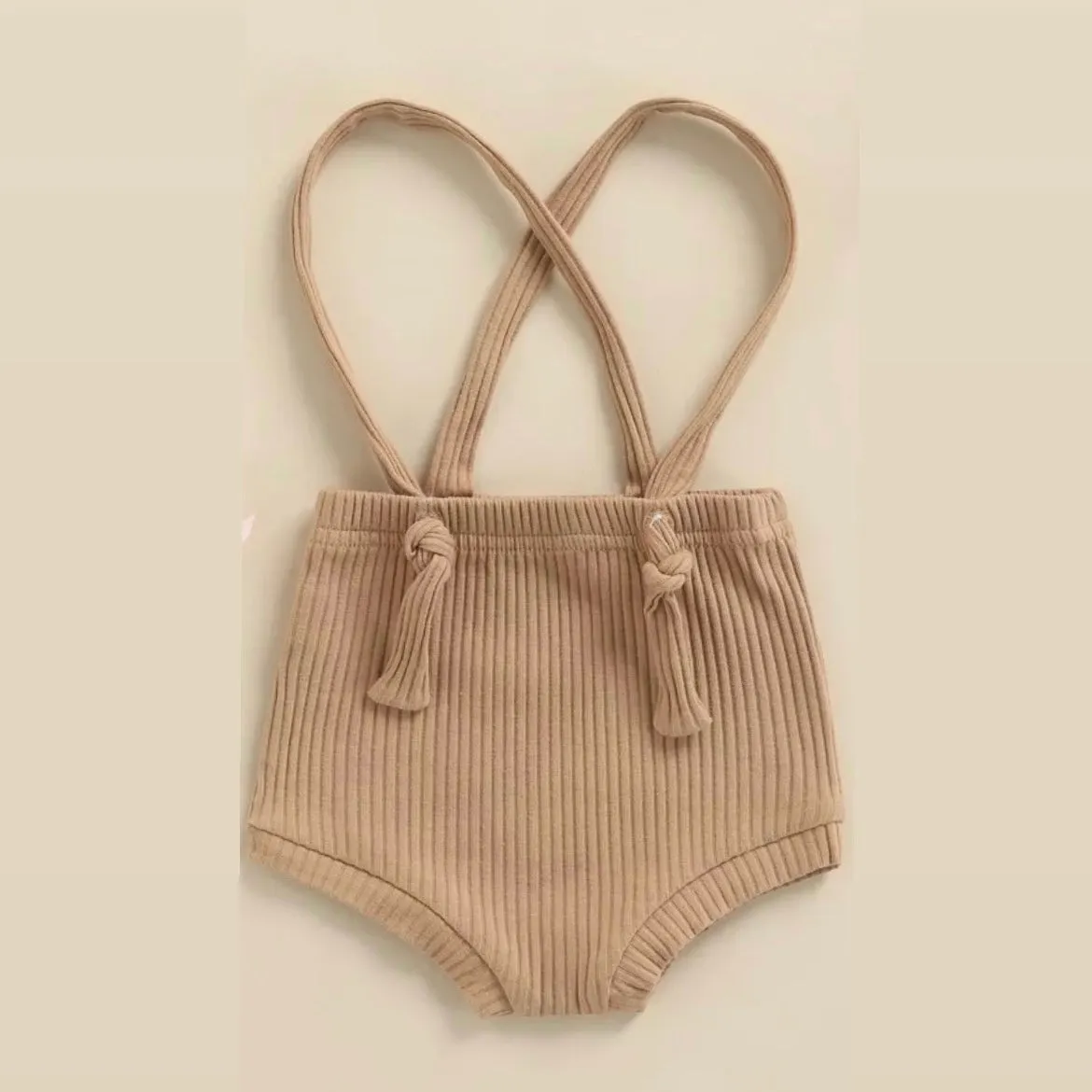 Ribbed Suspender Shorts