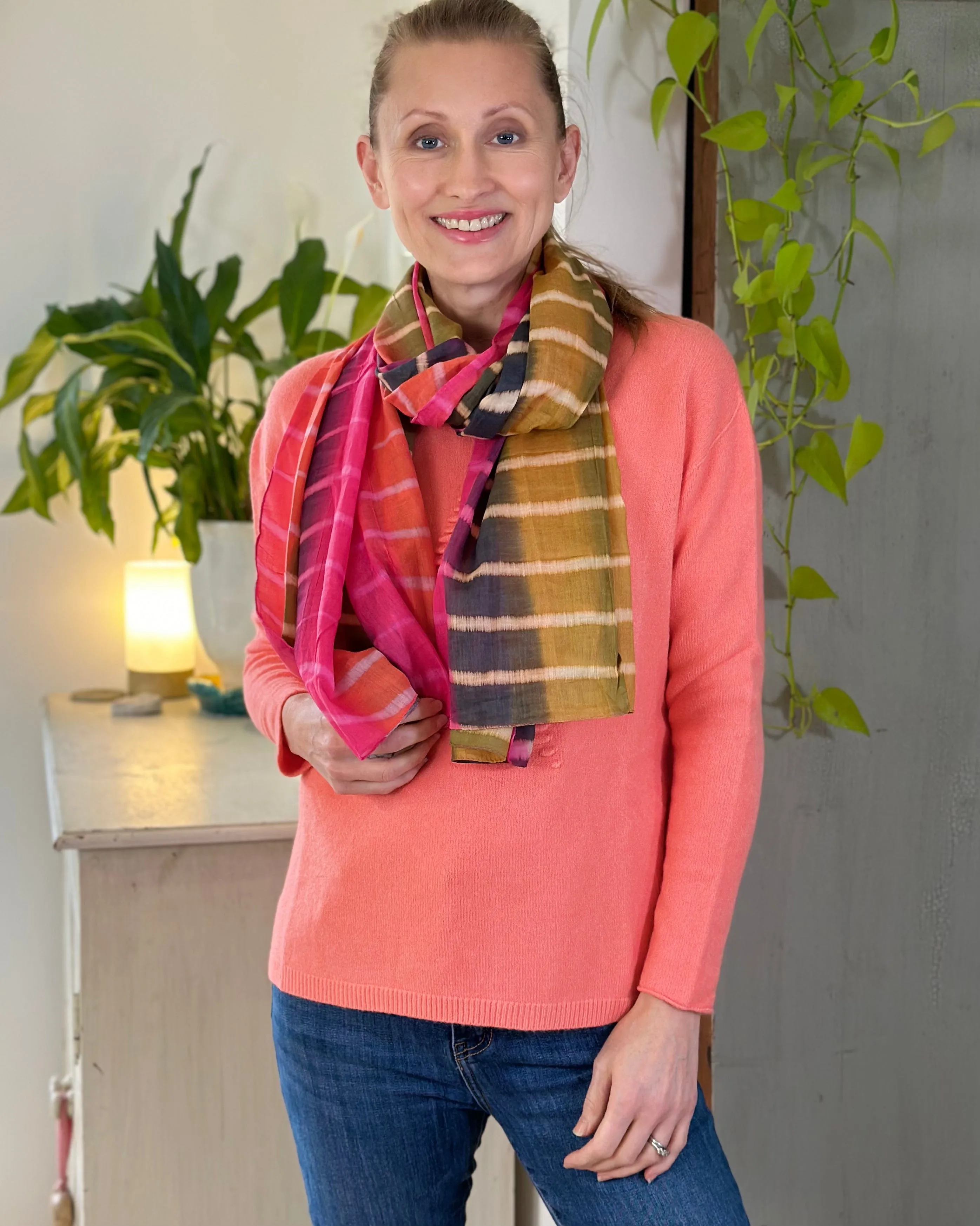 Soft Knit Appliqué with Star Jumper - Coral