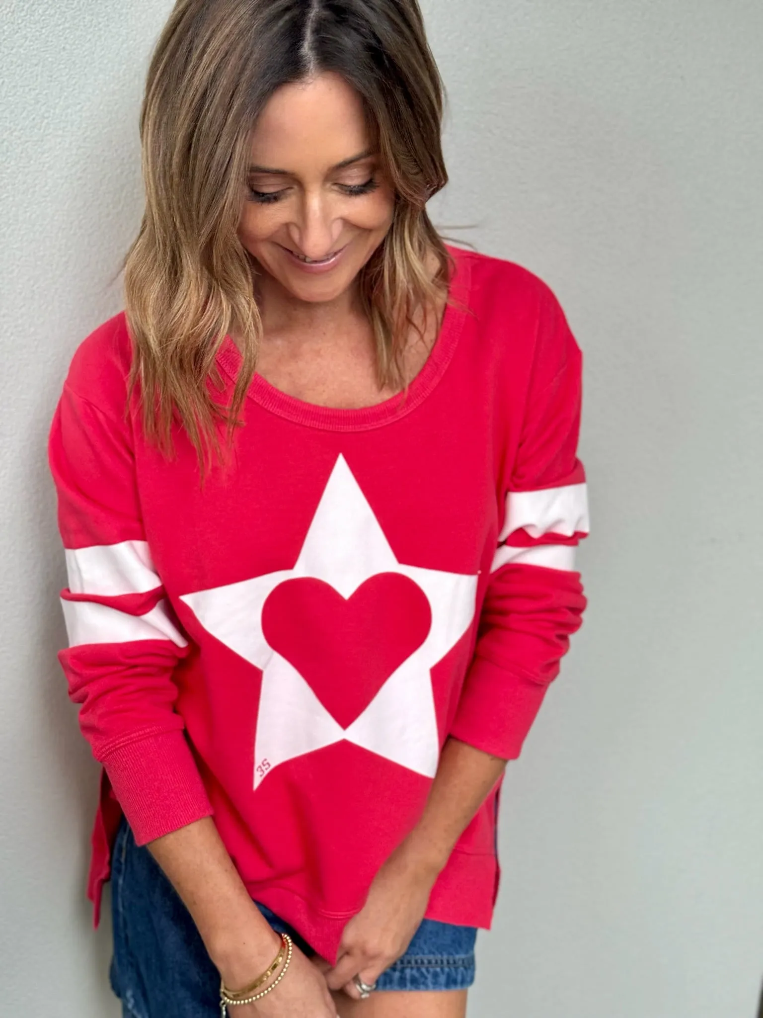 Sunderland Super Heart Sweatshirt - Cherry Red