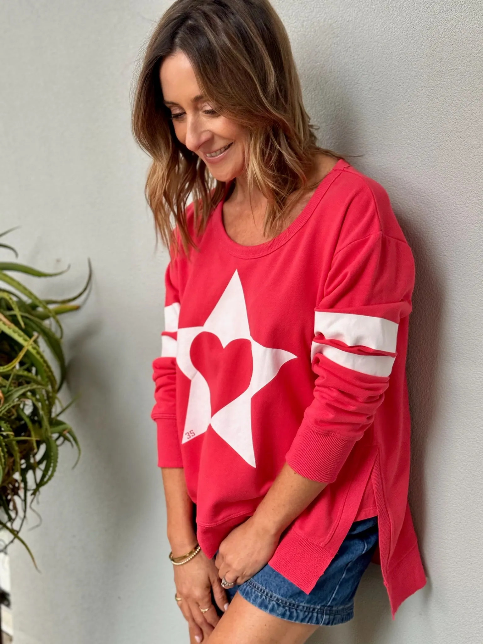Sunderland Super Heart Sweatshirt - Cherry Red