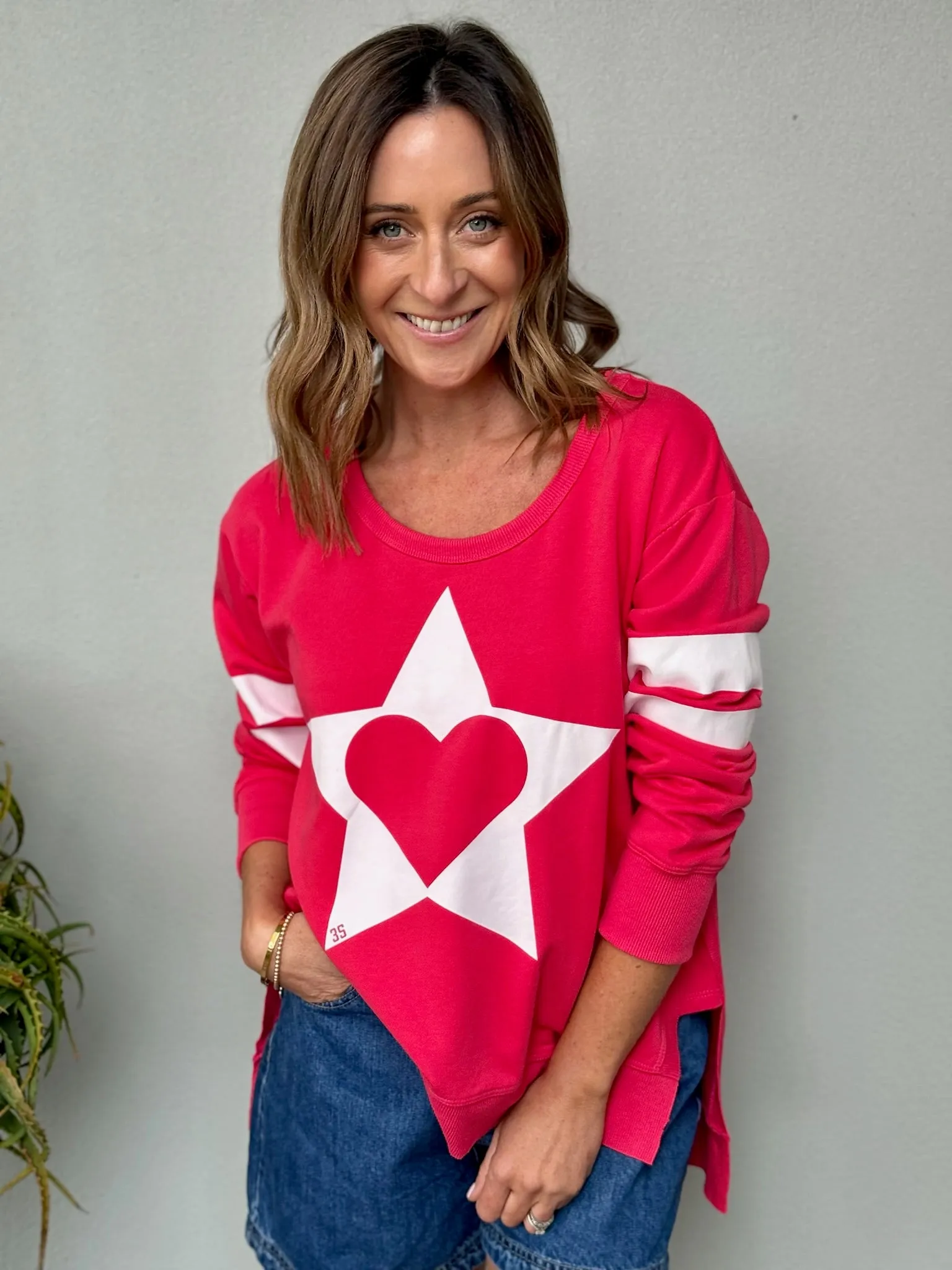 Sunderland Super Heart Sweatshirt - Cherry Red