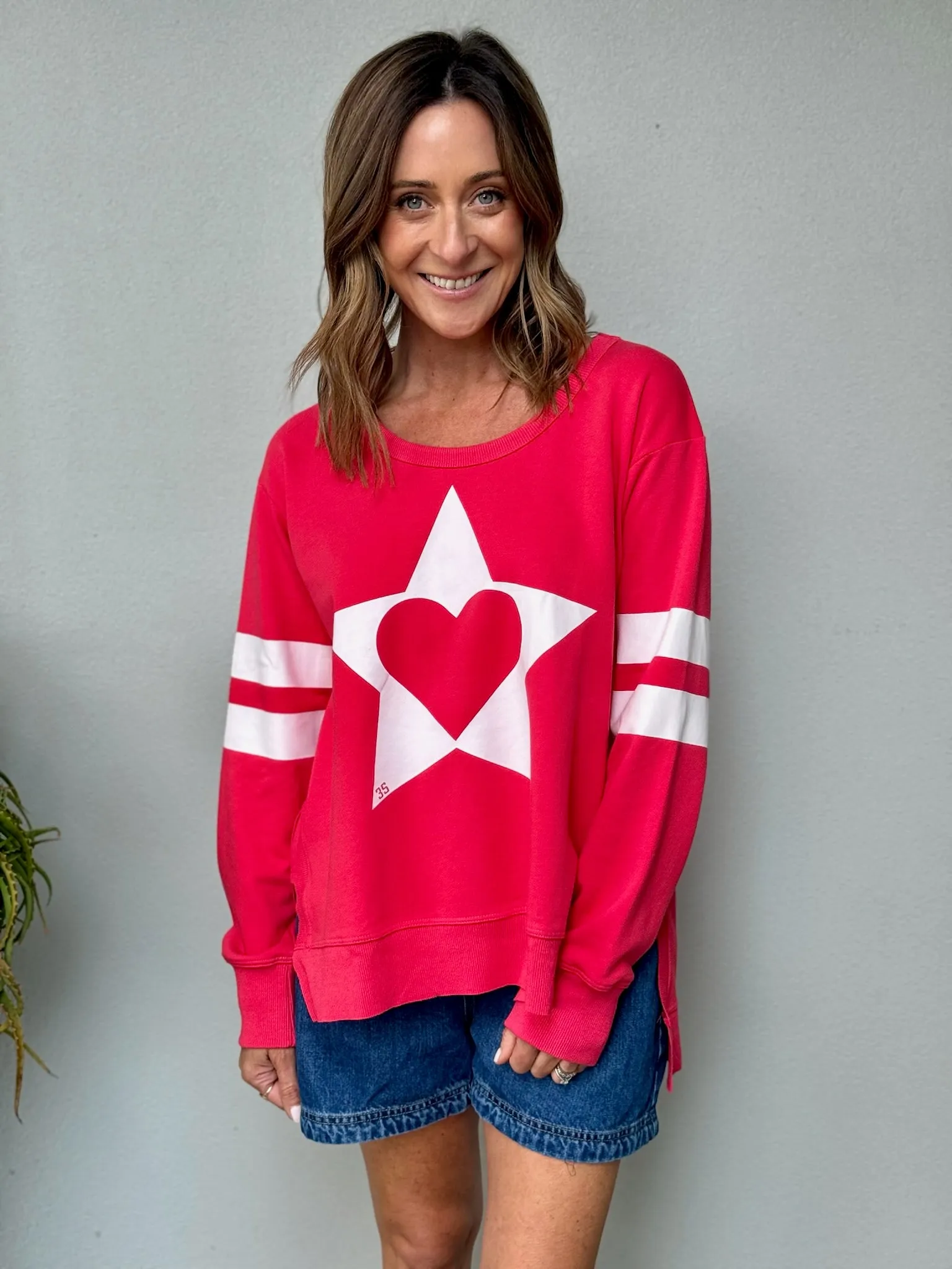 Sunderland Super Heart Sweatshirt - Cherry Red