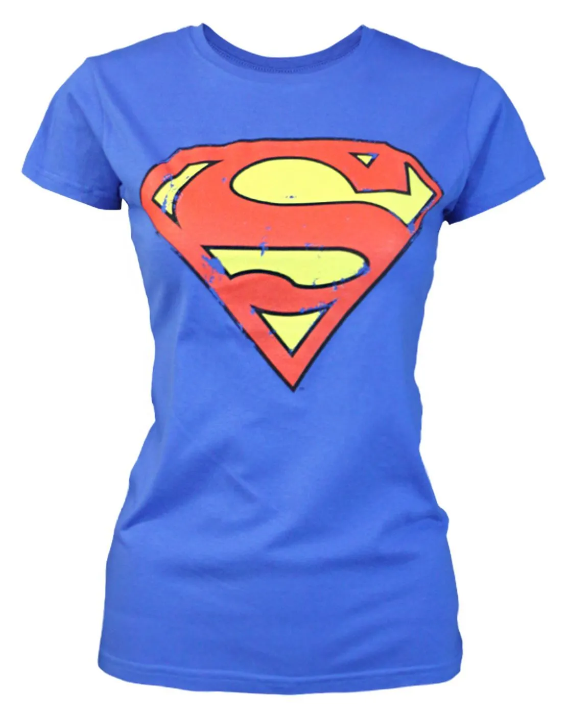 Superman Distressed Logo Women's T-Shirt