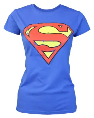 Superman Distressed Logo Women's T-Shirt