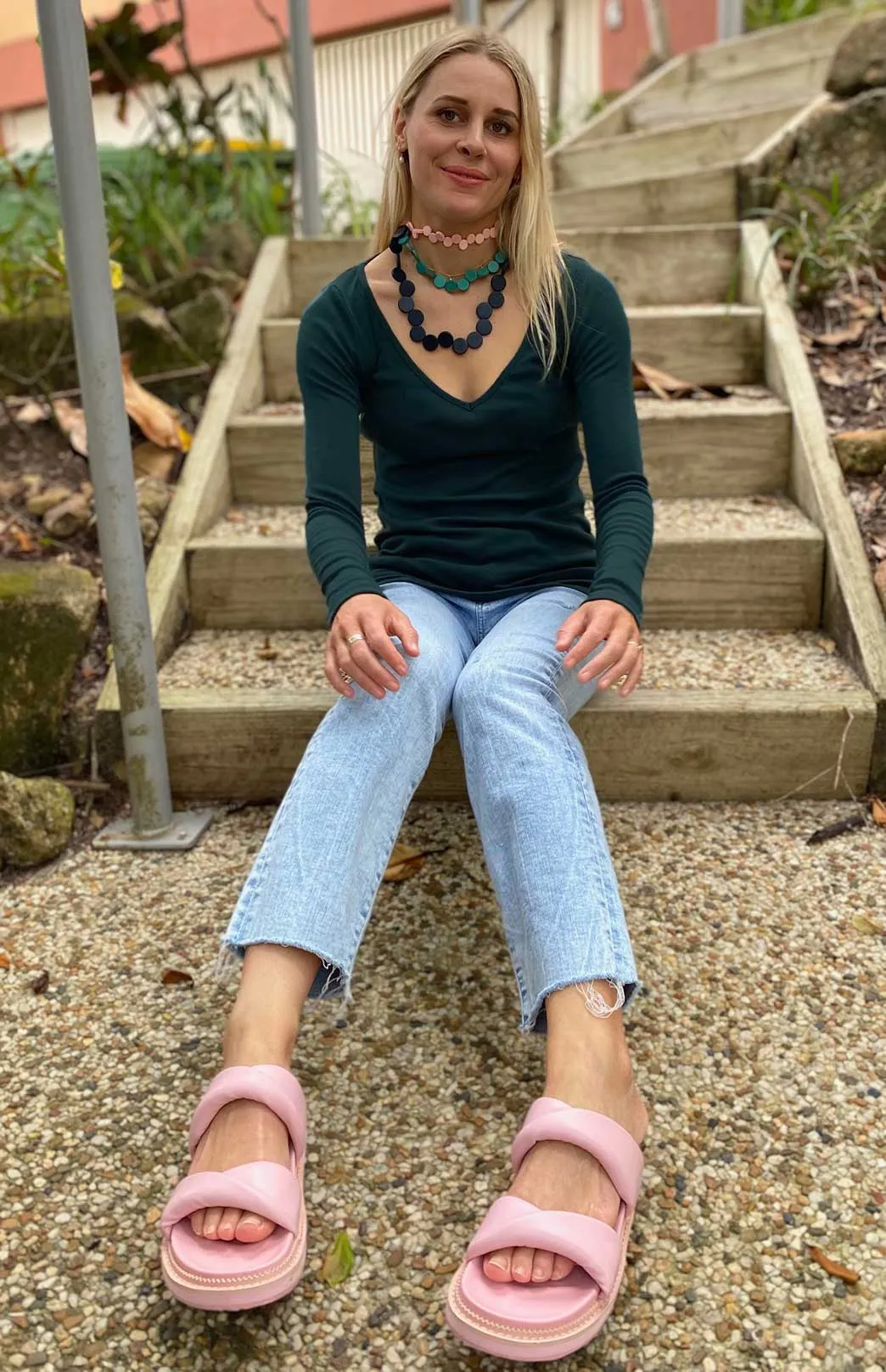 V-Neck Top - Rib (size 10)