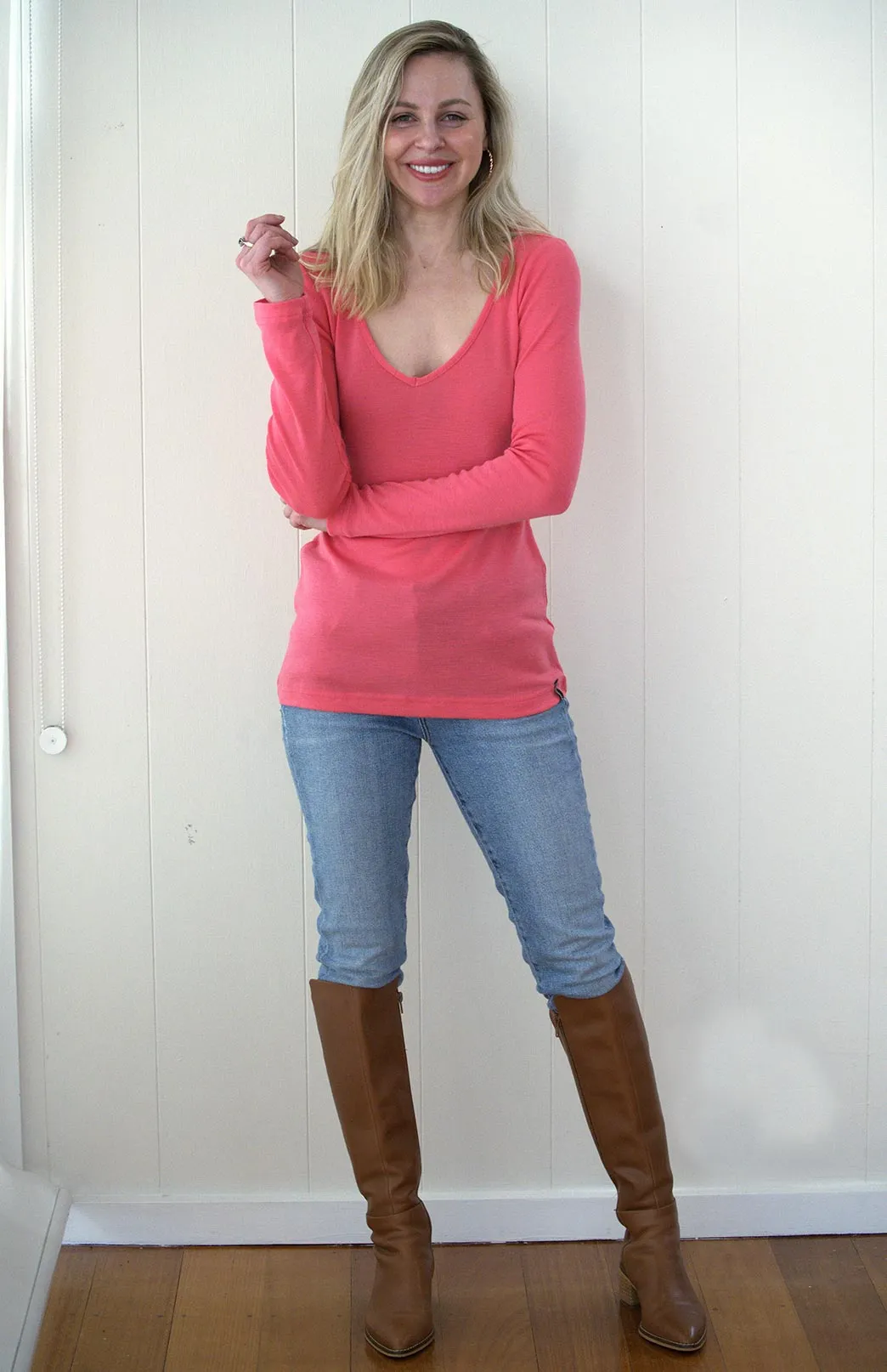 V-Neck Top - Rib (size 10)