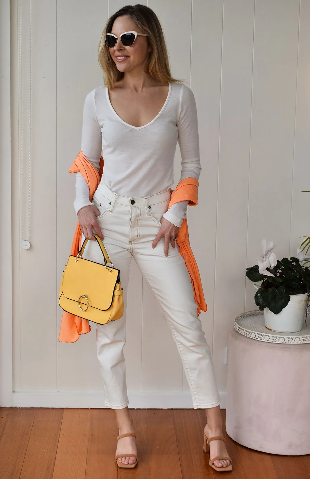 V-Neck Top - Rib (size 10)