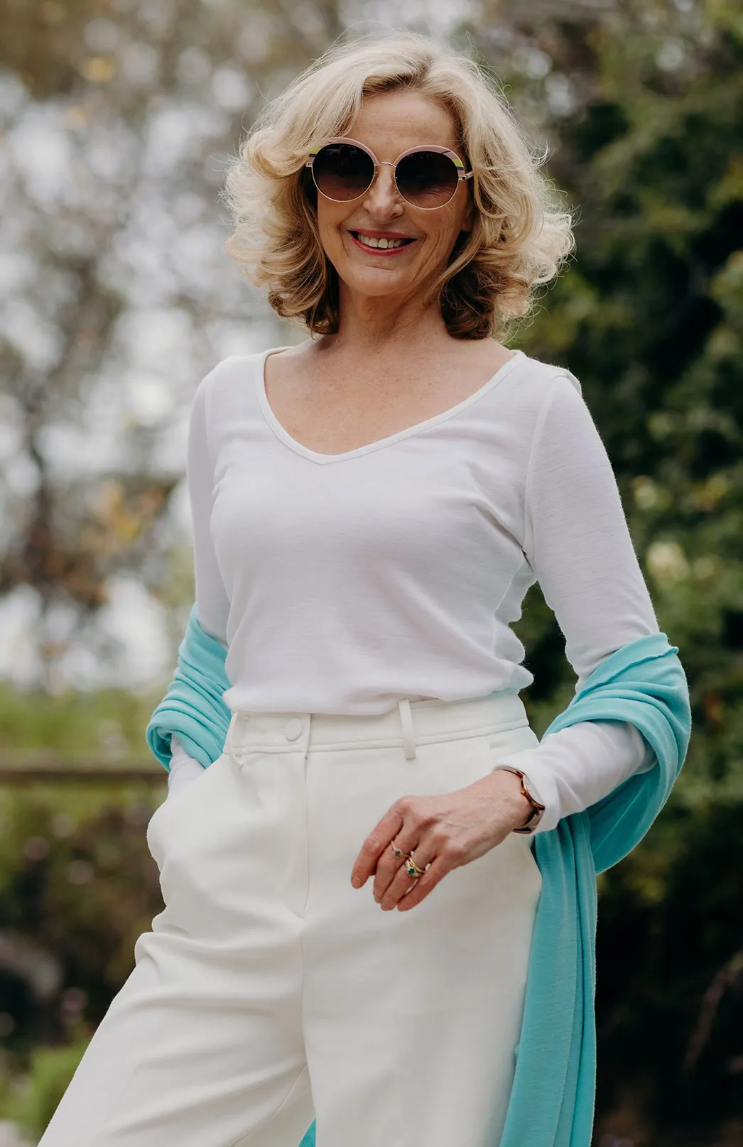 V-Neck Top - Rib (size 10)