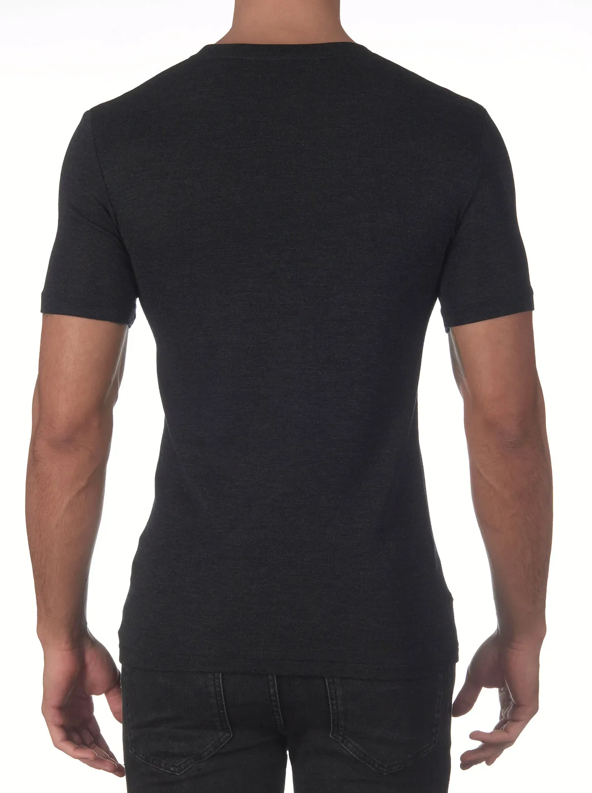 Wool and Silk Crew Neckline T-Shirt 624