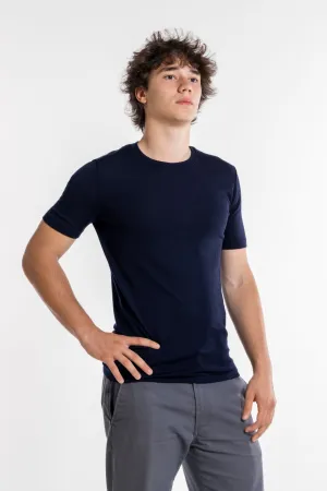 Wool and Silk Crew Neckline T-Shirt 624
