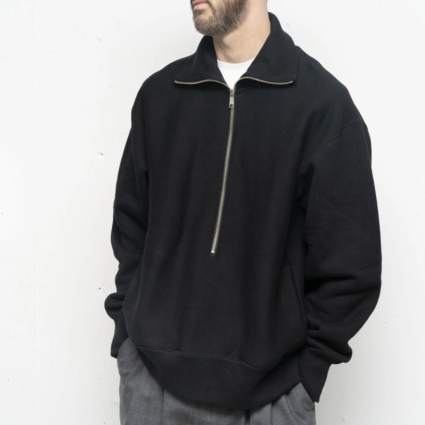 Zip up Fleece Jumper | Black
