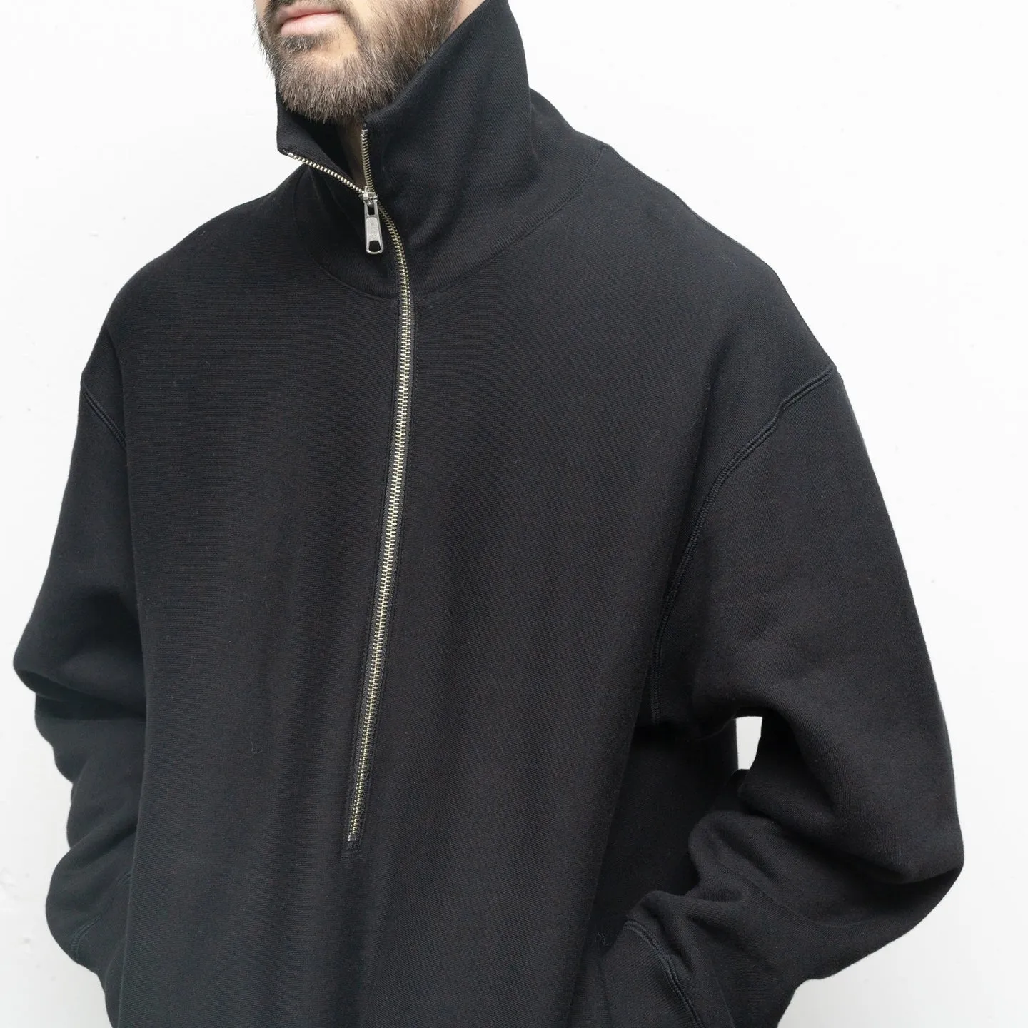 Zip up Fleece Jumper | Black
